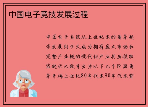 中国电子竞技发展过程